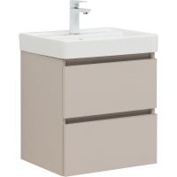 Тумба под раковину Aquanet Вега 2.0 50 подвесная Бежевая арт-337940 — фото 1, Тумбы под раковину