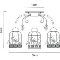 Люстра Artelamp Cincia Белая с золотом арт-A5090PL-3WG — фото 4, Люстры