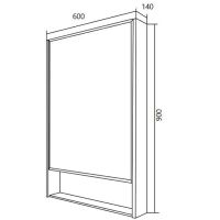 Товар: Зеркальный шкаф 1MarKa Mira 60 Белый глянец арт-У83225 - фото 7 Зеркальный шкаф 1MarKa Mira 60 Белый глянец арт-У83225 — фото 7, Зеркальные шкафы в ванную