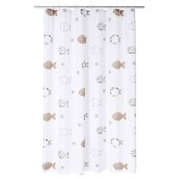 Штора для ванны Ridder Fishes 200х180 Бежевая арт-47819 — фото 2, Шторы для ванной