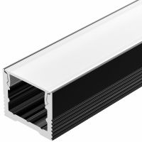 Профиль алюминиевый Arlight накладной для контурной подсветки Черный арт-032997 — фото 1, Профили для светодиодных лент