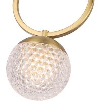 Подвесной светильник Crystal Lux Прозрачный Латунь арт-CAROLINA SP1 V1 BRASS — фото 3, Подвесные светильники