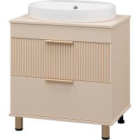 Тумба с раковиной Brevita Enfida 70 Бежевая матовая арт-УТ000015614 — фото 1, Тумбы с раковиной