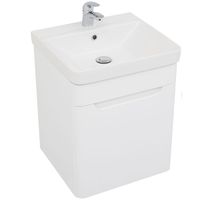 Тумба с раковиной Aquanet София 50 подвесная Белый глянец арт-212585 — фото 1, Тумбы с раковиной