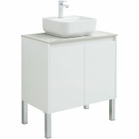 Тумба под раковину Aquanet Nova Lite 75 подвесная Белая глянцевая арт-298850 — фото 9, Тумбы под раковину