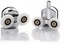 Душевая дверь Abber Schwarzer Diamant 170 профиль Хром стекло прозрачное арт-AG33170H — фото 3, Раздвижные душевые двери