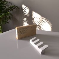 Вешалка для полотенец Altasan Лотос Белая матовая арт-ЛТ20БМ — фото 3, Крючки для полотенец