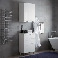 Товар: Подвесной шкаф Corozo Лея 55 Белый арт-SD-00000397 - фото 4 Подвесной шкаф Corozo Лея 55 Белый арт-SD-00000397 — фото 4, Шкафы для ванной