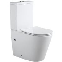 Унитаз компакт Aquanet Atago 2.0 Rimless без бачка с сиденьем Микролифт арт-243546 — фото 1, Напольные унитазы