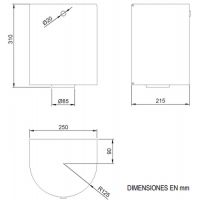 Диспенсер для бумажных полотенец Nofer Нержавеющая сталь глянцевая арт-04099.B — фото 3, Диспенсеры бумажных полотенец