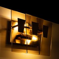 Настенный светильник Artelamp Sophia Янтарный Полированная медь арт-A4066AP-2PB — фото 5, Бра