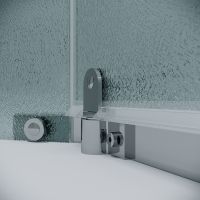Душевой уголок Grossman Pragma 90х90 профиль Хром стекло шиншилла арт-302.K33.03.9090.10.02 — фото 6, Душевые уголки трапеция