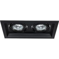 Встраиваемый светильник Artelamp Canis Черный арт-A6661PL-2BK — фото 1, Точечные светильники