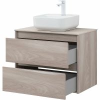 Тумба под раковину Aquanet Nova Lite 75 подвесная Орех светлый арт-287885 — фото 15, Тумбы под раковину