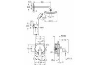 Душевая система Grohe Eurosmart Cosmopolitan Хром арт-25219001 — фото 2, Встраиваемые душевые комплекты