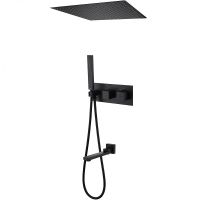 Товар: Душевая система Abber Daheim с термостатом Черная матовая арт-AF8254B - фото 1 Душевая система Abber Daheim с термостатом Черная матовая арт-AF8254B — фото 1, Встраиваемые душевые комплекты