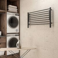 Электрический полотенцесушитель Terminus Горизонт П8 1000х600 с полкой Черный муар арт-4670078543325 — фото 4, Электрические полотенцесушители