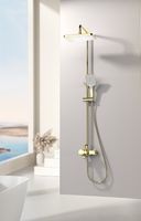 Душевая система Splenka Золото матовое арт-S30.24.03 — фото 2, Душевые стойки