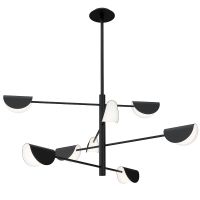 Люстра Maytoni Modern Mollis Черная арт-MOD126PL-08B — фото 1, Люстры