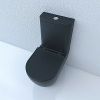 Унитаз компакт Esbano Fortex-N Черный матовый с бачком и сиденьем Микролифт арт-ESUNFORTBM — фото 5, Напольные унитазы