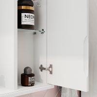 Зеркало со шкафом Volna Adel 70 R с подсветкой Белое арт-zsADEL70.R-01 — фото 3, Зеркальные шкафы в ванную