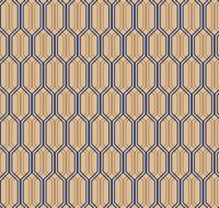 Обои LOYMINA Clair Винил на флизелине (1*10,05) Бежевый/Синий, Геометрия арт-CLR6 021/1 — фото 2, Обои для стен