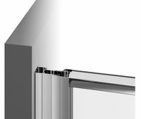 Душевая дверь Ravak Pivot PDOP2-120 профиль Черный стекло Transparent арт-03GG0300Z1 — фото 5, Распашные душевые двери