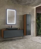 Тумба с раковиной Orka Craft 120 подвесная Орех Антрацит арт-5001127 — фото 5, Тумбы с раковиной