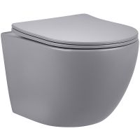 Унитаз Vincea Globo подвесной Серый матовый с сиденьем Микролифт арт-VT1-14SMG — фото 1, Подвесные унитазы