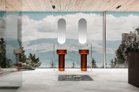 Раковина Abber Kristall 45 Коричневая арт-AT2702Opal-H — фото 3, Раковины напольные