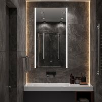 Зеркало Континент Modern 600х1100 с подсветкой с сенсорным выключателем арт-ЗЛП618 — фото 6, Зеркала в ванную комнату