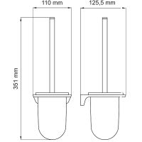 Ершик для унитаза WasserKRAFT Elbе Черный матовый арт-K-7227 — фото 4, Ершики для унитаза