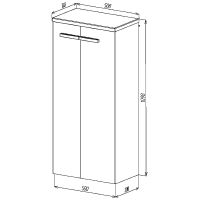 Товар: Шкаф пенал VIANT Мюнхен 50 подвесной Хаки арт-VMUN50H-PENP - фото 7 Шкаф пенал VIANT Мюнхен 50 подвесной Хаки арт-VMUN50H-PENP — фото 7, Пеналы для ванной комнаты