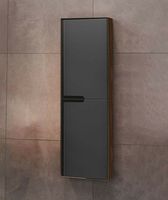 Шкаф пенал Orka Craft 40 подвесной Орех Антрацит арт-3000319 — фото 2, Пеналы для ванной комнаты