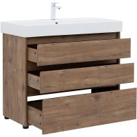 Тумба под раковину Aquanet Nova Lite 100 Дуб рустикальный арт-302480 — фото 4, Тумбы под раковину