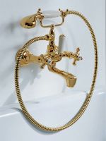 Смеситель для ванны Kludi Adlon Золото 23 карат арт-514414520 — фото 7, Смеситель для ванны