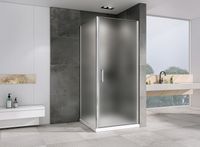 Душевой уголок Abber Sonnenstrand 80х75 профиль Хром стекло матовое арт-AG04080M-S75M — фото 2, Прямоугольные душевые уголки