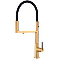 Смеситель для кухни Paulmark Tornado Брашированное золото арт-To213402-BG — фото 1, Смесители для кухни