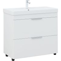 Тумба под раковину Aquanet Ирис new 90 Белый глянец арт-336309 — фото 1, Тумбы под раковину