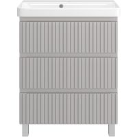 Тумба с раковиной Brevita Victory 70 Серый шелк арт-УТ000023621 — фото 2, Тумбы с раковиной