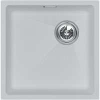 Кухонная мойка Paulmark Lumi 45 UNI-Skew Белая арт-LU45SK-WH — фото 1, Кухонные мойки