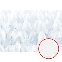 Фреска Ortograf Levity 33387 Фактура бархат FX Флизелин (4*2,7) Белый/Голубой, Перья арт-33387 (бархат FX) — фото 1, Фрески