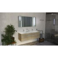 Тумба под раковину Velvex Pulsus 140 арт-tp.PUL.PUL.140.2Y дуб сонома — фото 3, Тумбы под раковину