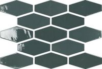 Керамическая плитка Ape Harlequin Dark Green настенная 10х20 см арт-07975-0006 — фото 1, Керамическая плитка