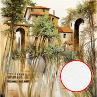 Фреска Ortograf Городской пейзаж живопись 11824 Фактура бархат FX Флизелин (2,7*2,7) Бежевый/Коричневый/Зеленый, Замки/Деревья/Живопись арт-11824 (бархат FX) — фото 1, Фрески