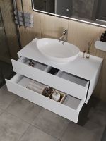Тумба с раковиной Orange Otto 100 Белая арт-Ot-100TuMDF+G56 — фото 3, Тумбы с раковиной