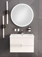 Зеркало Runo Руан 75 с подсветкой с сенсорным выключателем арт-00-00001291 — фото 2, Зеркала в ванную комнату