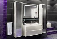 Шкаф пенал Aquaton Римини 30 подвесной Белый глянец арт-1A232703RN010 — фото 6, Пеналы для ванной комнаты