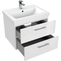 Тумба под раковину Cersanit Lara 60 подвесная Белая арт-64133 — фото 7, Тумбы под раковину