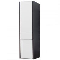 Шкаф пенал Roca Ronda 32 L подвесной Белый глянец Антрацит арт-ZRU9302966 — фото 1, Пеналы для ванной комнаты